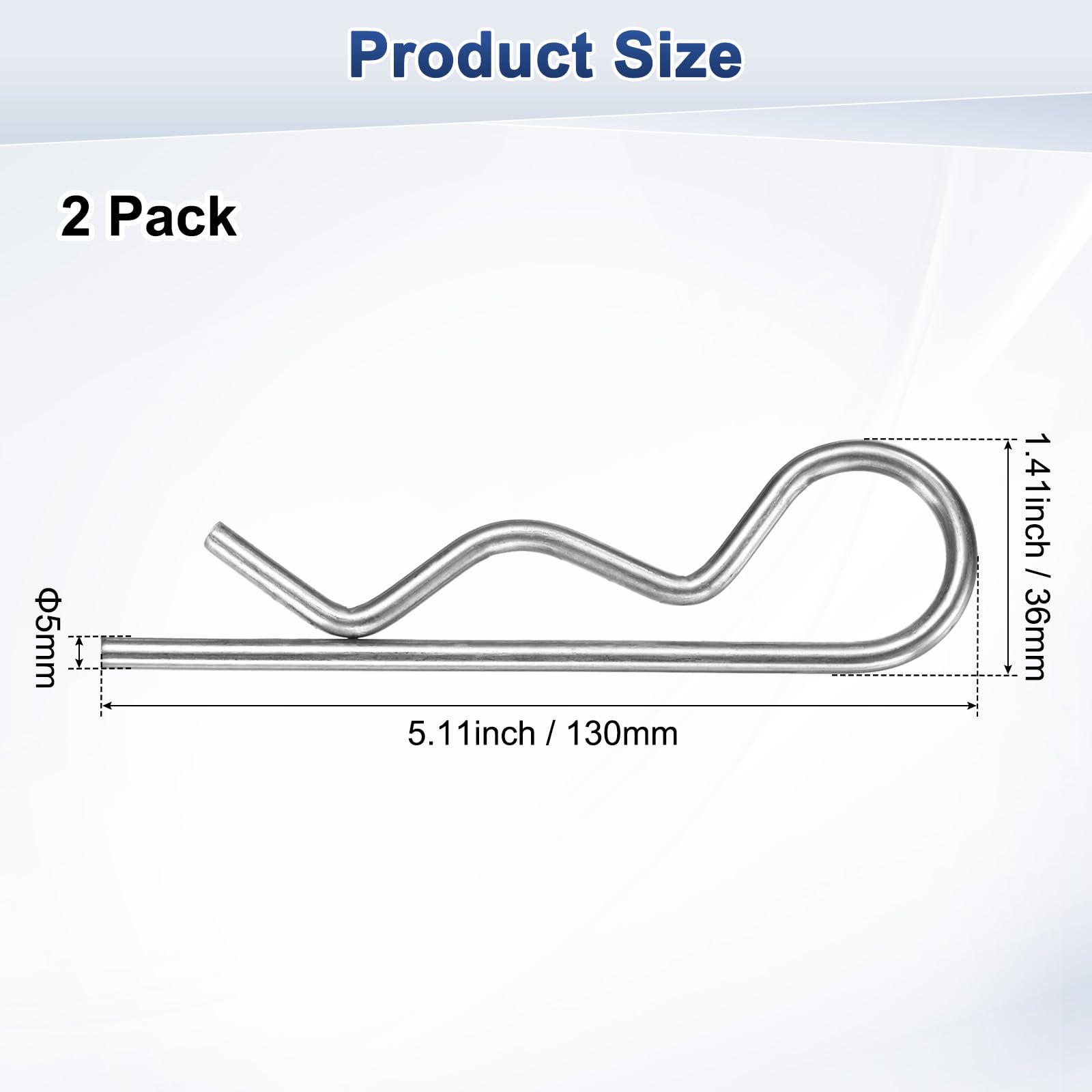 M METERXITY 2-Pack R-Shaped Cotter Pin - Image 3
