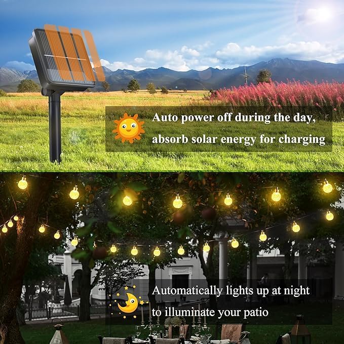 2 Pack luces solares LED 120 lámparas para exterior miniatura 2