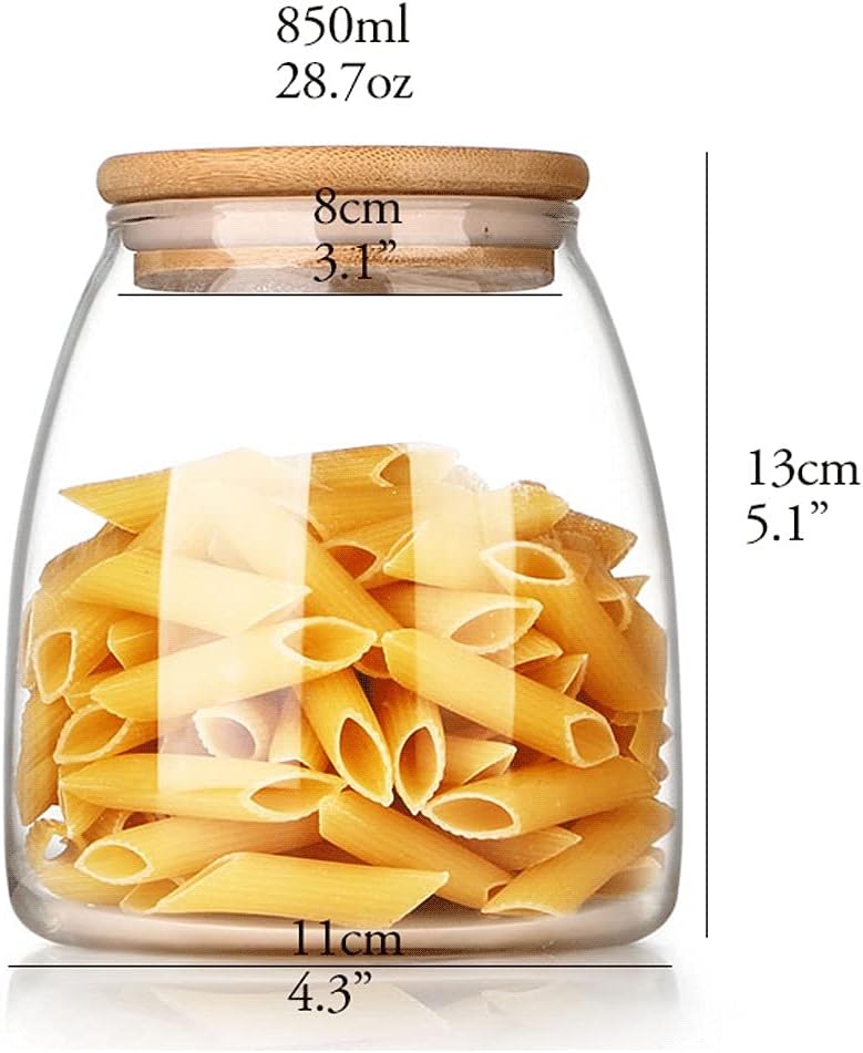 Reusable Food Storage Container Glass Storage Jars With Sealed Lids Kitchen Canister Food Storage Canister For Serving Tea Coffee Spice Food Storage Jars