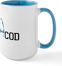 CafePress Cape Cod MA Map Design Large Mug 15 oz (444 ml) Ceramic Coffee Mug