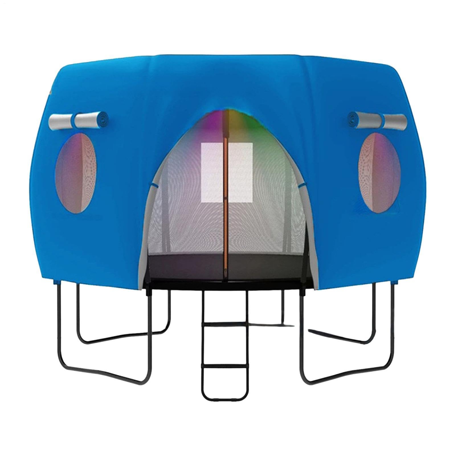 Trampoline Tent Cover, Oxford Cloth Sun Shade With Ventilated Window, Waterproof UV Protection Windproof Sun Rain Proof Trampoline Canopy For 6FT 8FT 10FT 12FT 14FT Patio
