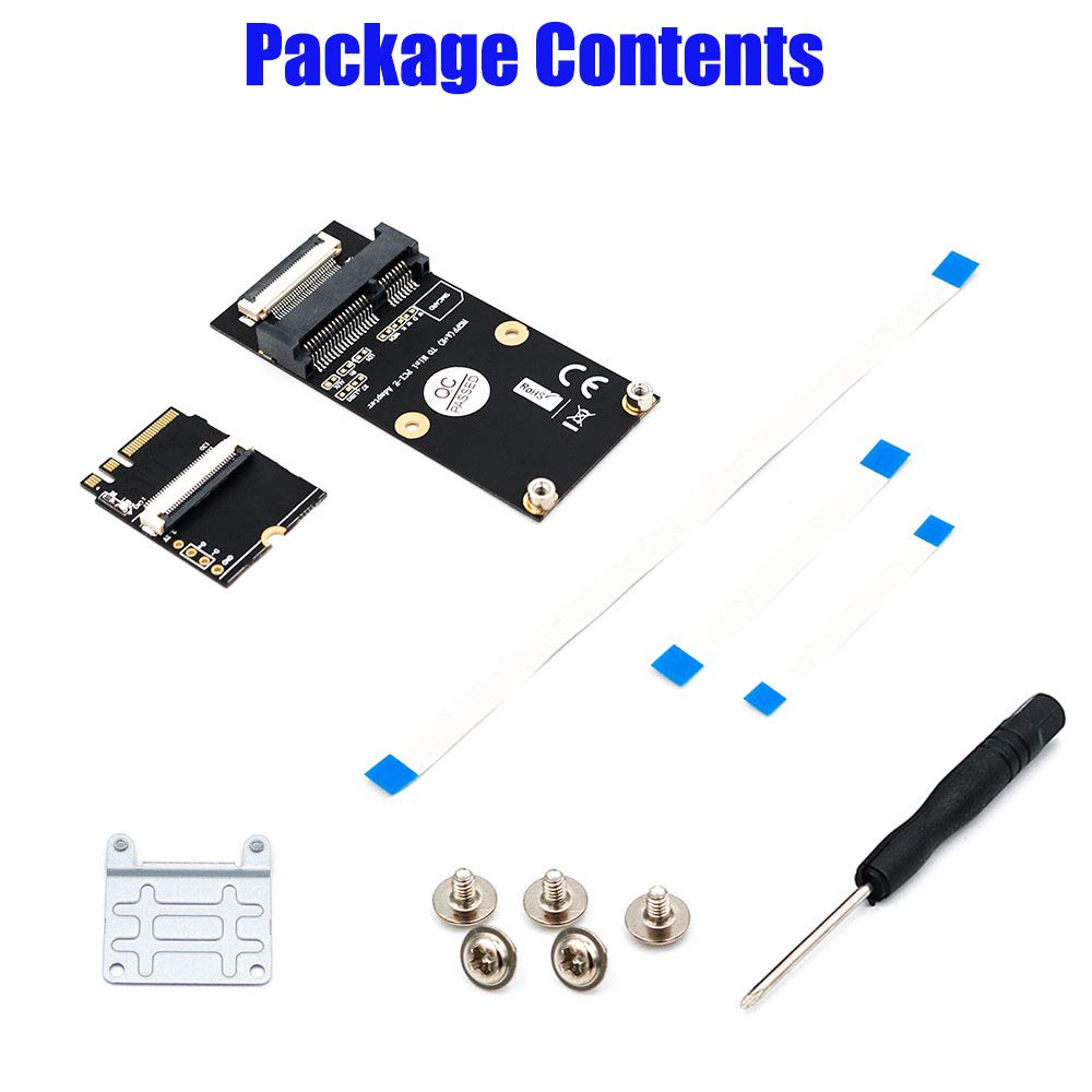 LeHang Adattatore Scheda PCI-E Express Da 2.0 A NGFF M.2 B Key - Convertitore SATA 3.0 Per SSD, Supporta Trasferimento 6Gb/s
