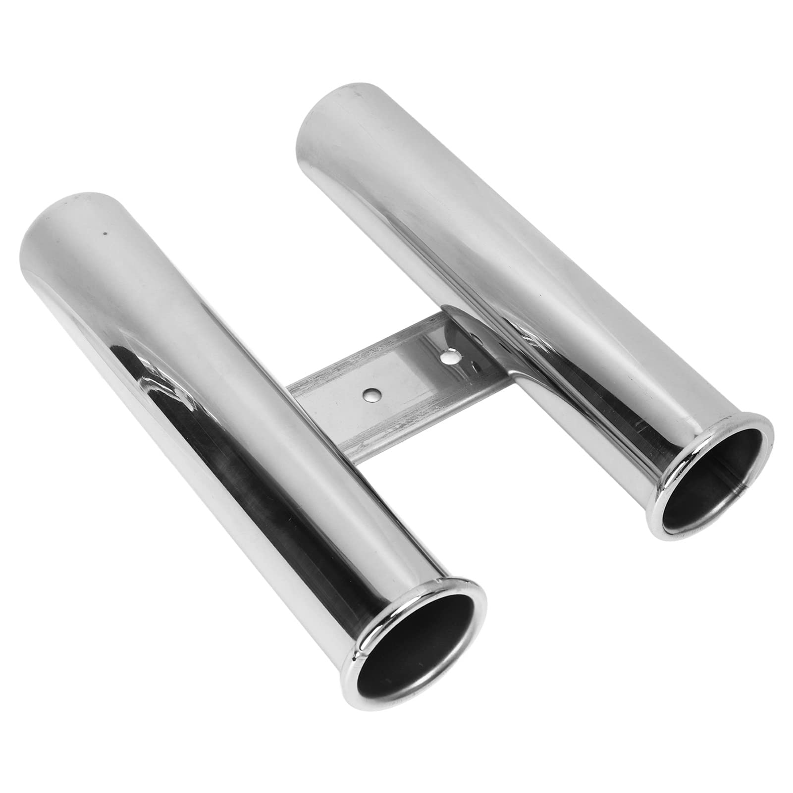 Tubo Porta Canna Da Pesca In Acciaio Inox 316 Per Barca E Yacht - Supporto Per 2 Canne, Facile Da Installare, Diametro 42mm