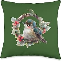 Vista 1 de DK1 Designs seltene Vögel Ornithologe Ornithologie Cute Design - Almohada de diseño pequeño con colibríes, 16 x 16 pulgadas, multicolor