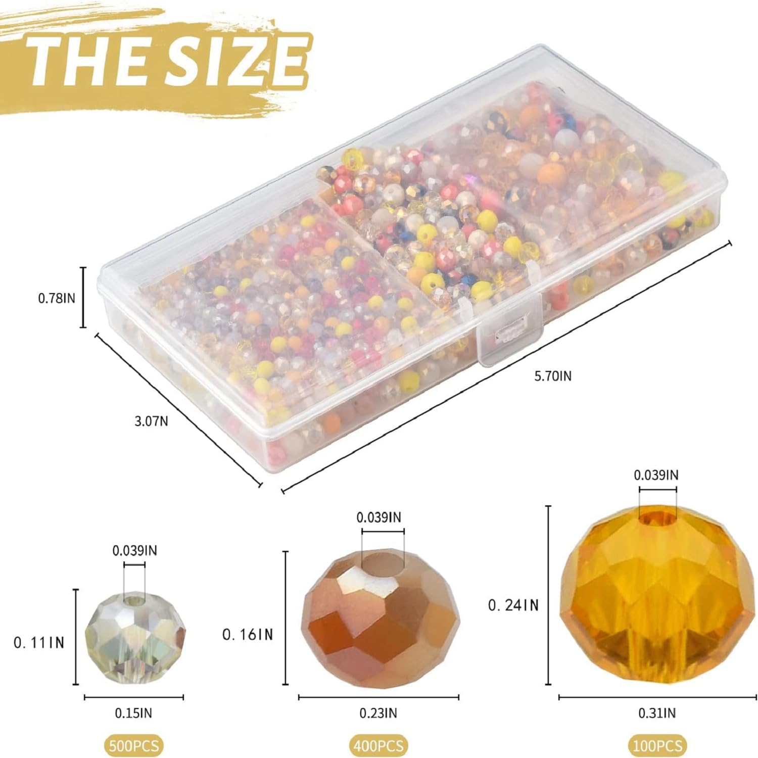 Perline Cristallo Sfaccettato 4mm 6mm 8mm - Per Bigiotteria Fai Da Te - Foto 11