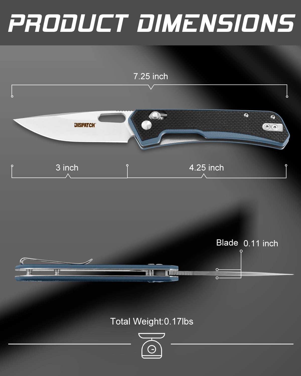 Folding Pocket Knife with Clip, 3 Inch D2 Steel Drop Point Blade with G10 Handle, Small EDC Knives for Women Men Outdoor Camping Hiking with Thumb Hole and Axis Lock Pocketknife