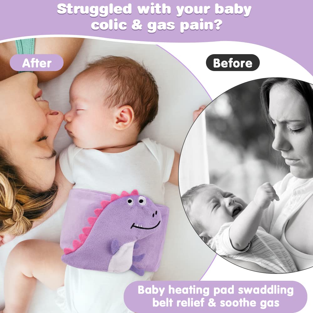 Hilph Cintura riscaldante per bambini con coliche, regolabile e termoterapia per dolori addominali del bambino