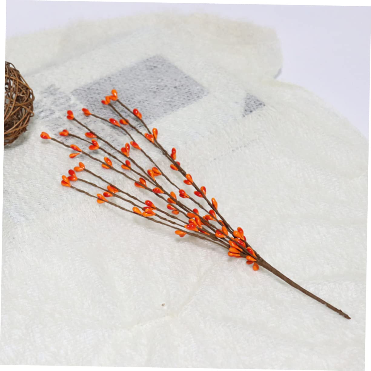 Cabilock 15pezzi Rami Di Bacche Artificiali Per Decorazioni Natalizie Bacche Fittizie Per Composizioni Floreali e Centrotavola Per Ringraziamento