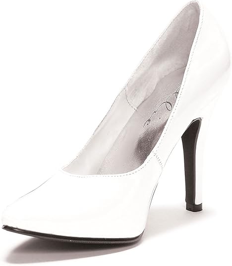 white 5 inch heels