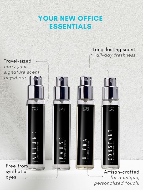 Image of EM5 Combo Pack of 4 - Perfect Office /Everyday Fragrance Set for Men & Women | Eau De Parfum Spray | Gift Set for Him /Her | Compact & Travel Friendly | 15 ml Each