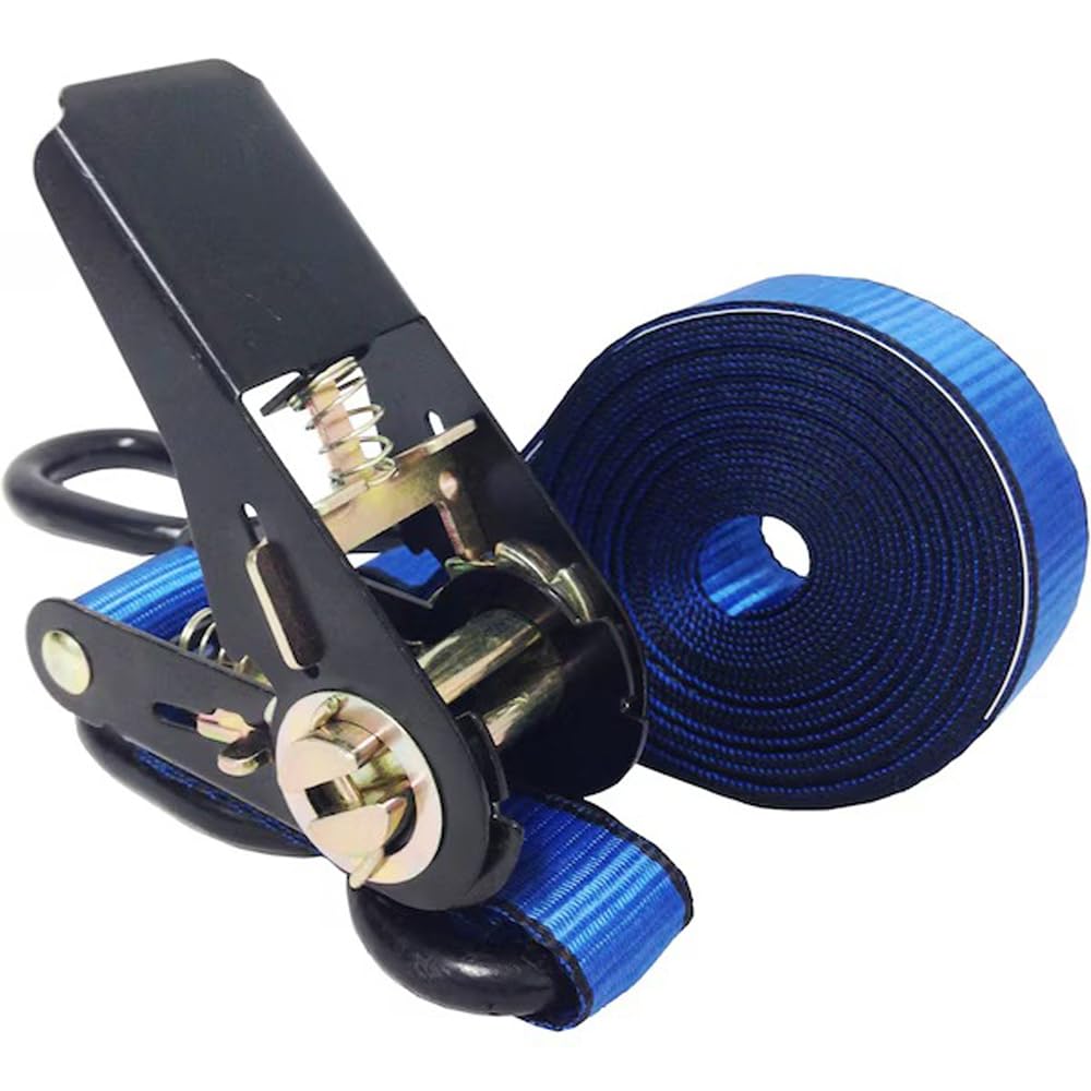 Everest Premium cincho – 1 Pk – 1 en – 15 ft – 500 kg carga de trabajo – 1500 kg resistencia a la rotura – Cambuckle alternativa – carga correas perfecto para mover electrodomésticos, césped equipos y motocicletas, pack de 1