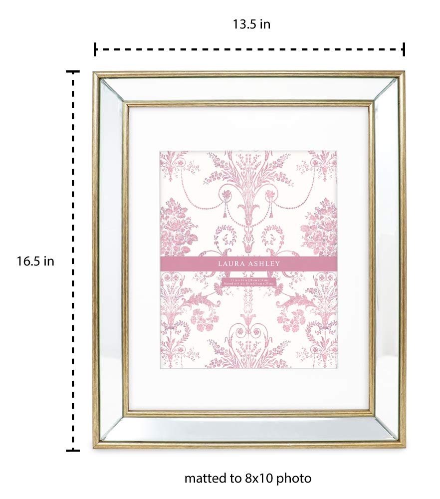 Amazon.com - Laura Ashley 11x14 (Matted 8x10) Gold Beveled Mirror