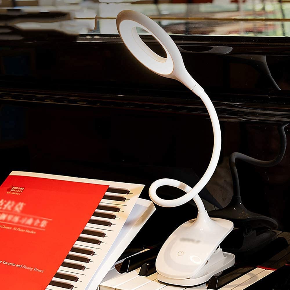 Lampe Bureau Lampe de Bureau Lampe de Lecture Rechargeable LED Lampe De Bureau Lecture Protection Des Yeux Lampe De Table Pince Lampe De Bureau Collège Étudiant Lampe De Bureau Bureau D'étude Lampe de