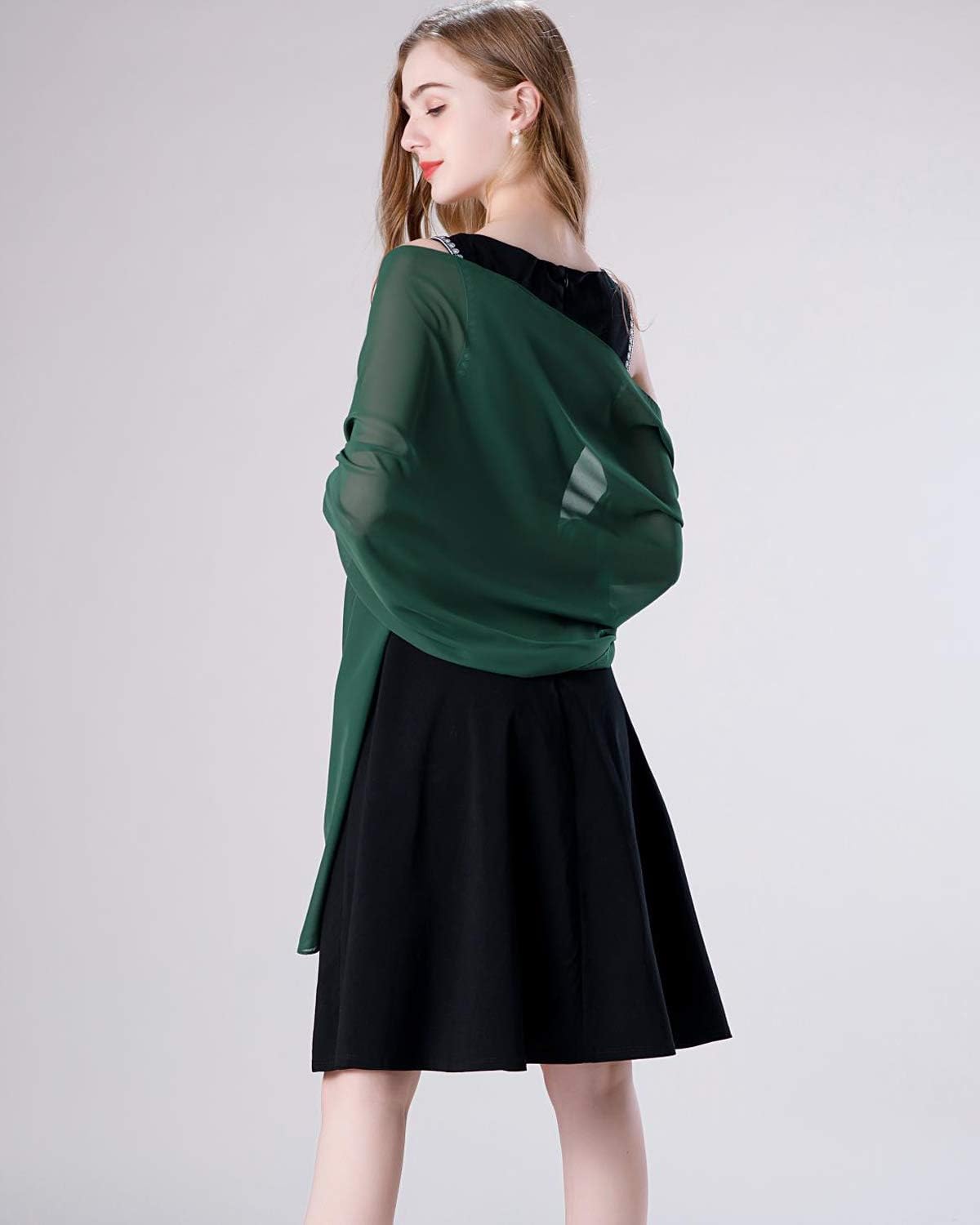 Soft Chiffon Scarfs Shawls and Wraps for Evening Dresses Wedding Shawl Wraps Bridal Scarve for Women - Image 4