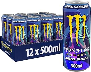 Monster Energy Zero Sugar Energy Drink, Lewis Hamilton Edition, 500ml, Pack of 12 Cans Price In India