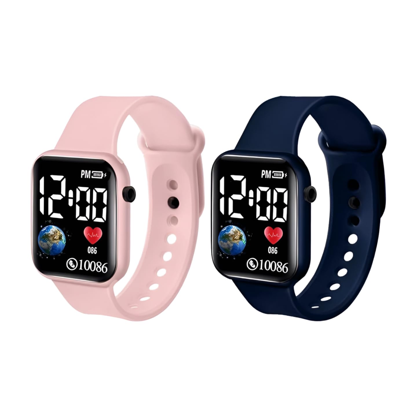 ALNA-TURA Digital LED Watch for Kids,Boys and Girls Fashionable Children Kids Digital Watches Waterproof Sports Square Electronic Led Watch for Kids Boy Girls Digital Watch for Kids Pack of 2 (B0CJ5JGL2R) Amazon Price History, Amazon Price Tracker