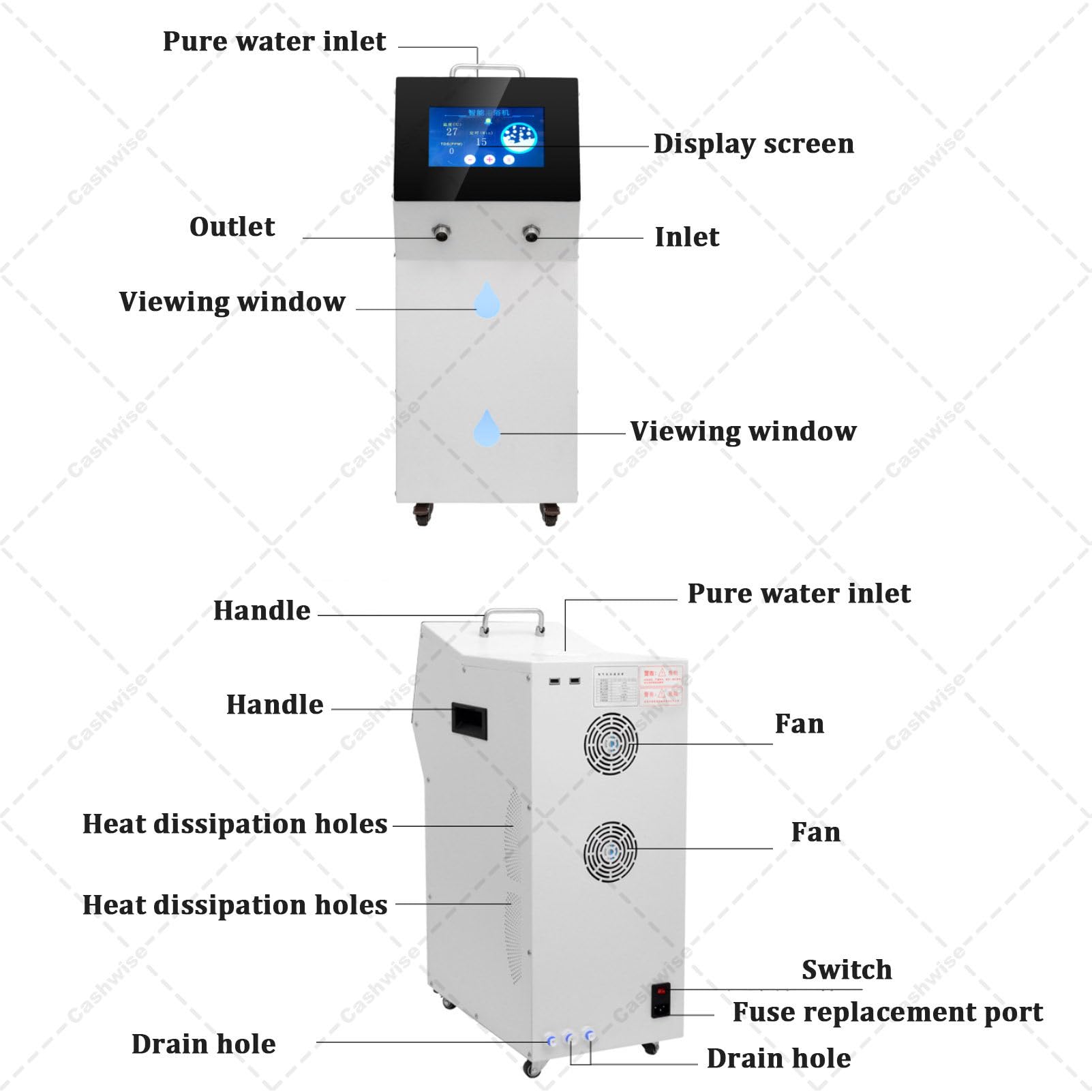 Wasserstoff-Spa-Bademaschine, 5000 ml H2-Gasgenerator für die Gesundheit der Haut, 2000–3000 ppb wasserstoffreiches Wasser, Heimgebrauch, Körpertherapie