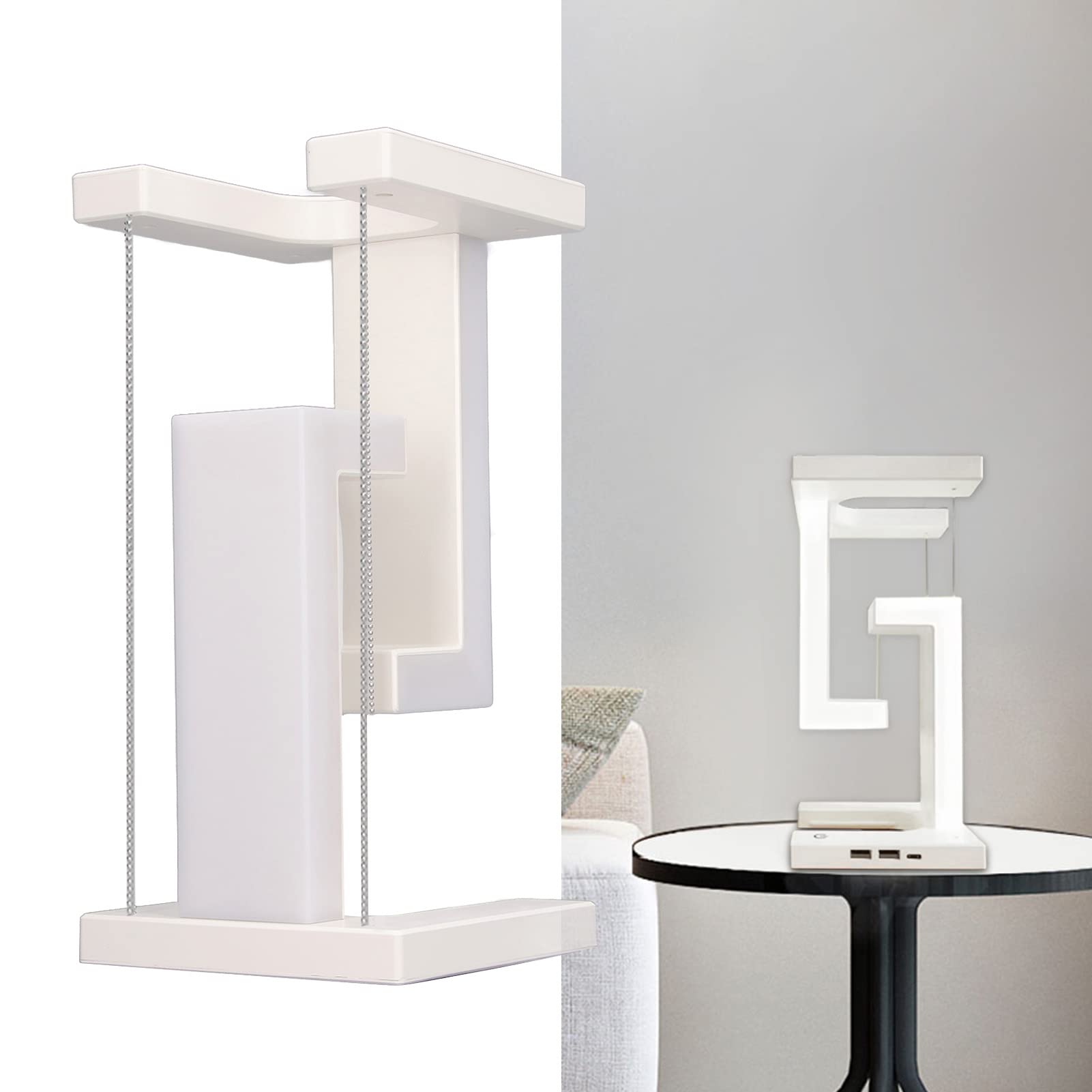 Luce a LED Fluttuante a Levitazione Magnetica, Notte a LED da Tavolo, Lampada da Scrivania Galleggiante per Regali Unici Luce Notturna in Camera Controllo Touch a 3 Livelli, da