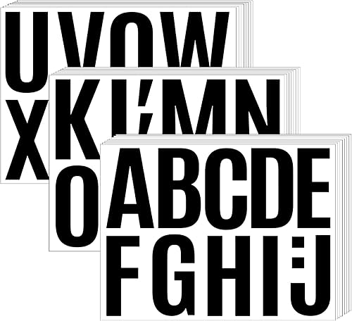 272 piezas de 24 hojas de calcomanías de letras grandes, letras de tablero de anuncios de 4 pulgadas, letras adhesivas de vinilo para tablones de 272 piezas de 24 hojas de calcomanías de letras grandes, letras de tablero de anuncios de 4 pulgadas, letras adhesivas de vinilo para tablones de