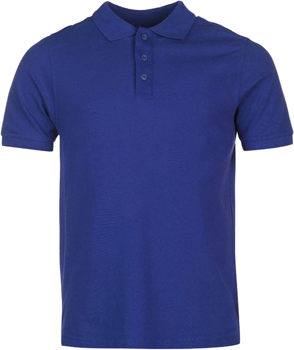 Mens 100% Cotton Rich Polo T Shirts in 6 Colours Sizes XS to 4XL - SPORTS WORK LEISURE (XL - EXTRA LARGE, ROYAL BLUE)