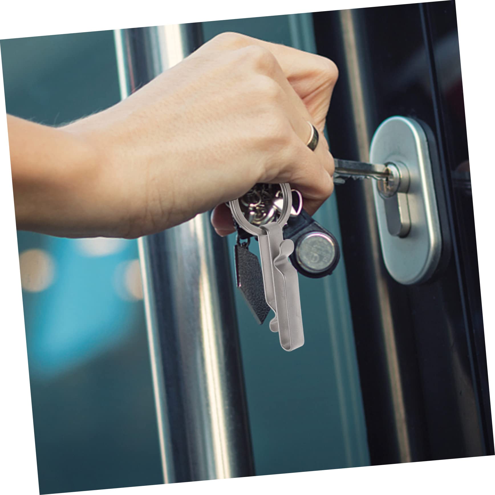 PLAFOPE 2 Stücke Gürtelschnalle Schlüsselanhänger Metall Schlüsselanhänger Wendegürtel Metall Schlüsselring Verschluss Karabiner Schlüsselbund Schlüsselhalter Für Camping Gürtel