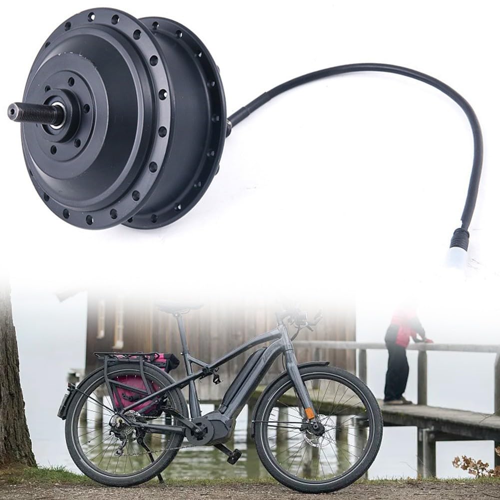 Electric Bicycle Hub Motor, 36-48V 250W/350W Brushless E-bike Motor Rear Hub Wheel Hub Motor Electric Bike Motors(36V 350W)