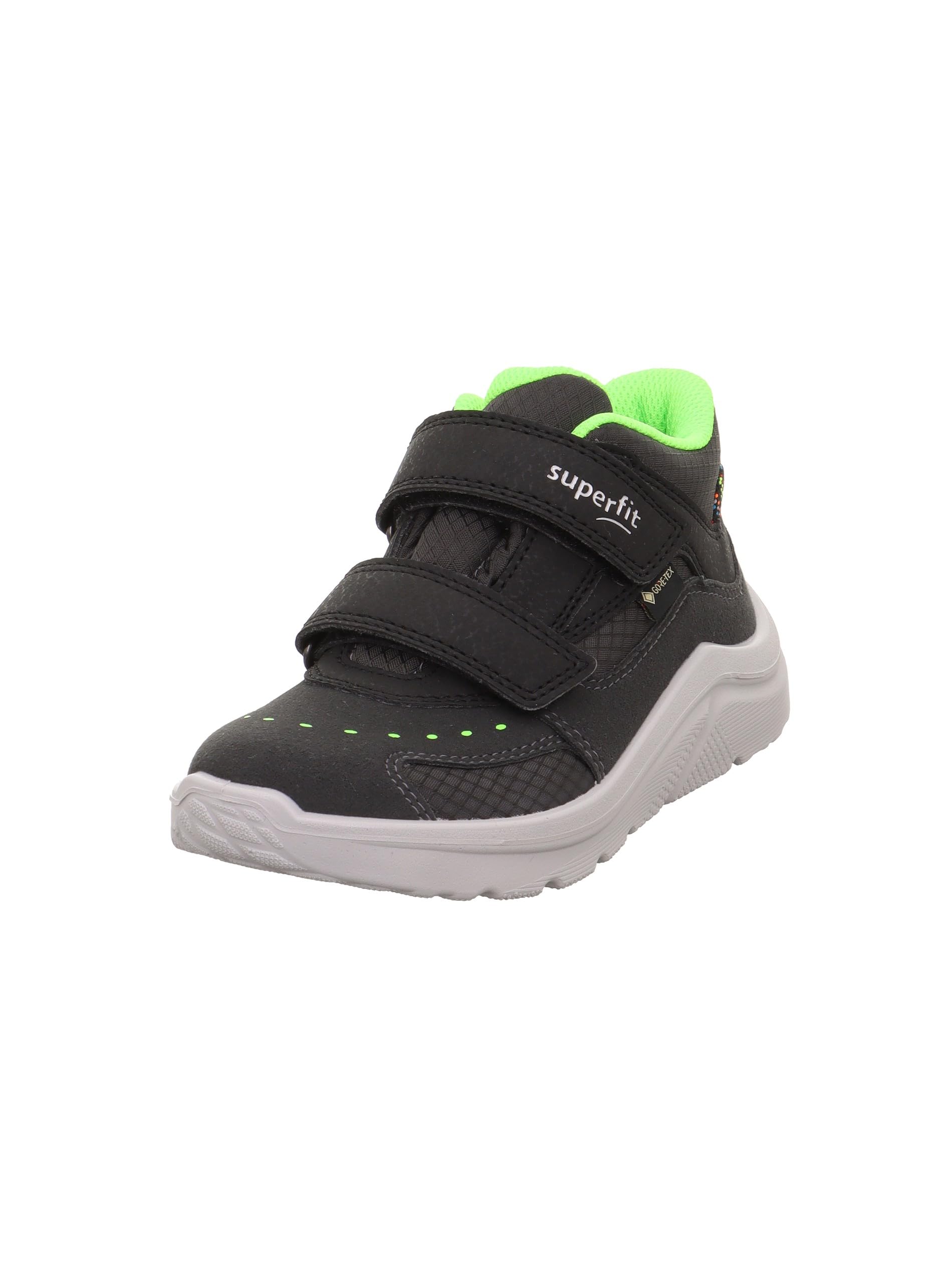 Superfit Boys Kicks Leicht gefütterte Gore-Tex Sneaker, GRAU/HELLGRÜN 2000