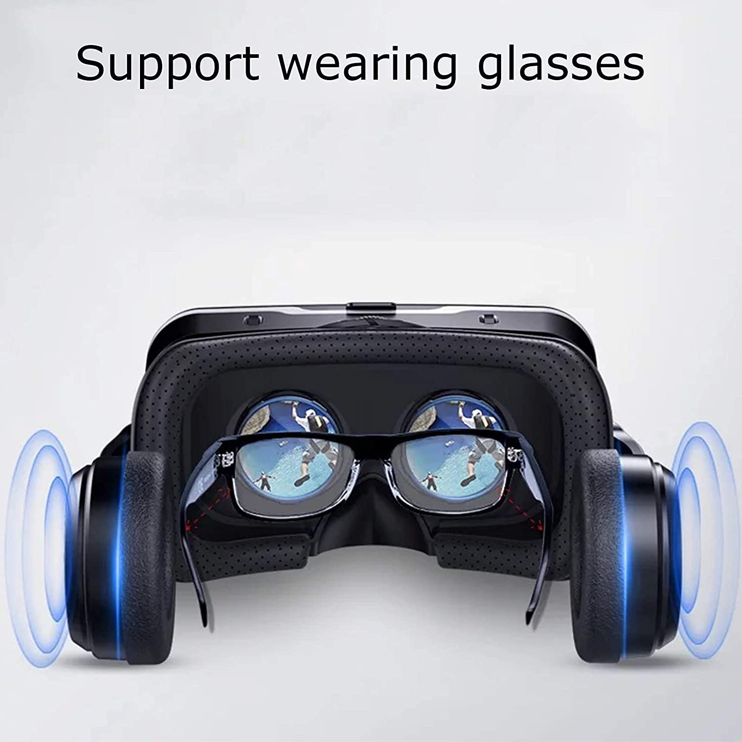 VRGOS VR, Auriculares VR Todo en uno VR, Gafas de Realidad Virtual 3D Gafas VR Ajustables - Regalo para niños y Adultos