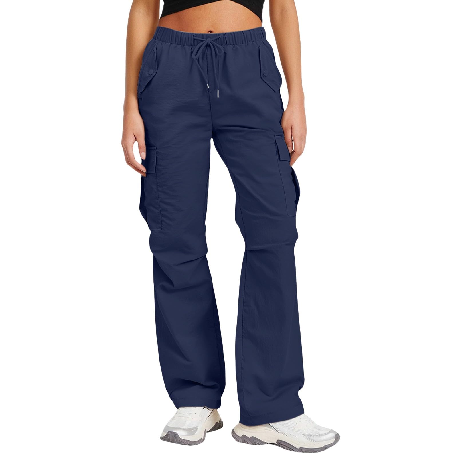 Pantalones de lluvia para mujer, impermeables, resistentes al viento, ligeros, para exteriores, pierna ancha, softshell, de secado rápido, pantalones de senderismo, pantalones cargo de trekking con