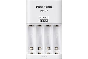 Eneloop AA Rechargeable Battery Charger with 4 LED Charge Indicator Lights