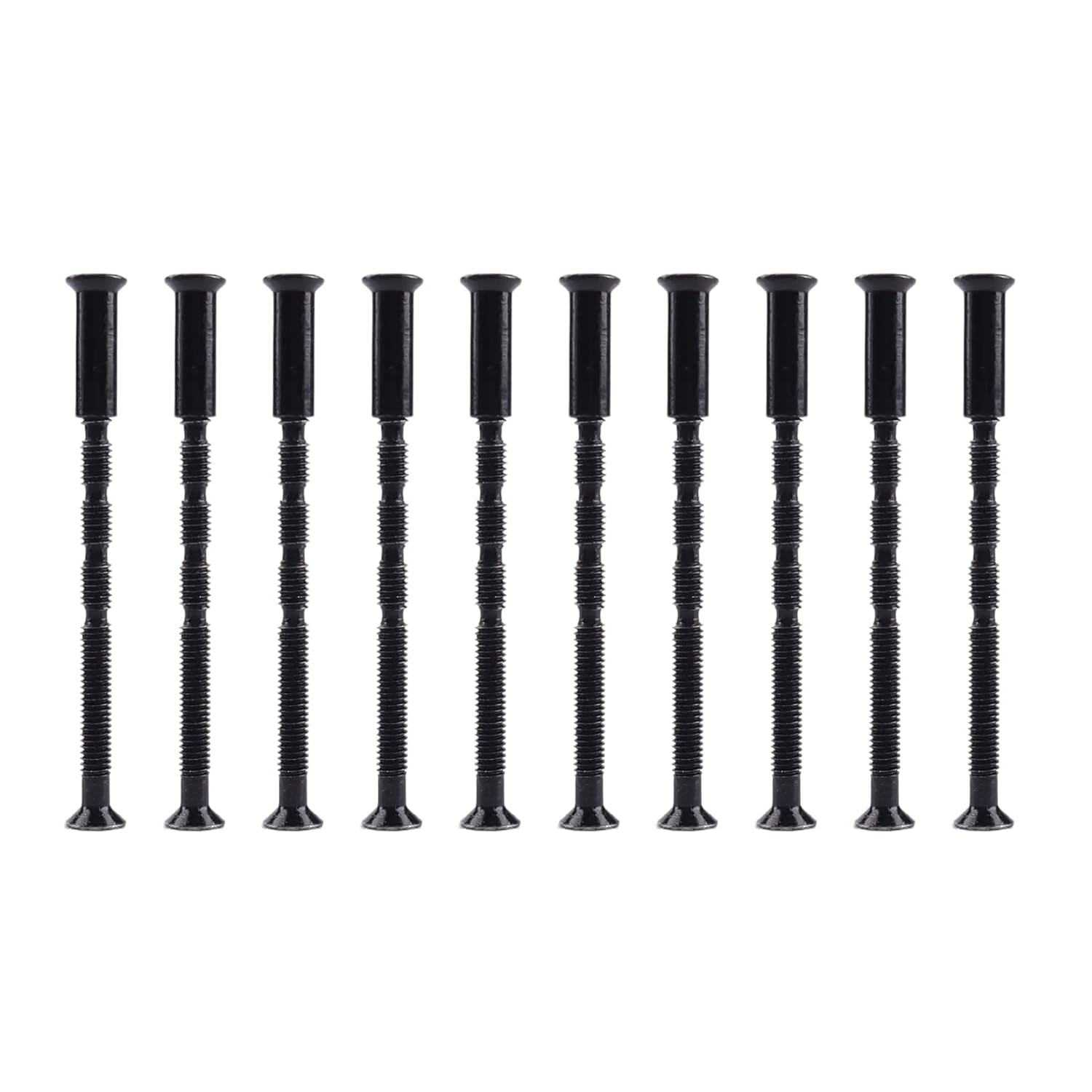 20 Pcs Black Thread Forming and Cutting Screws, Breakaway Screw Fastener for Furniture Assembly, Cabinet Door Knob