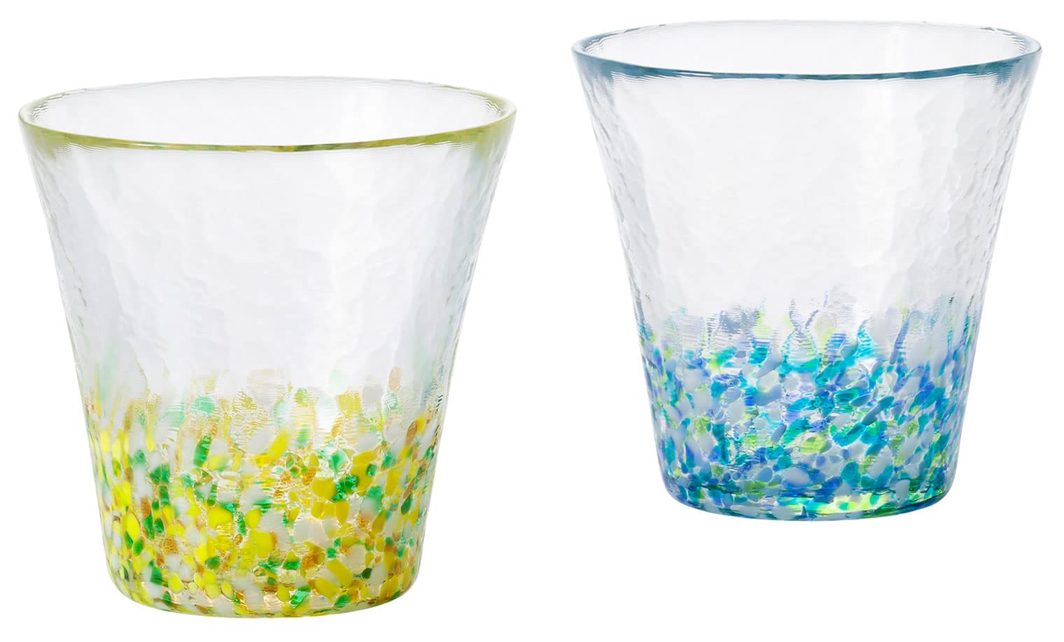 ADERIA FS75505 Tsugaru Vidro Summer Flowers 9.2 fl oz (260 ml) Pair Glasses, Includes Gift Box, Made in Japan, Highball, Cup, Wedding, Celebration, Beer, Stylish, Gift, Glass, Sake, Birthday, Women's 