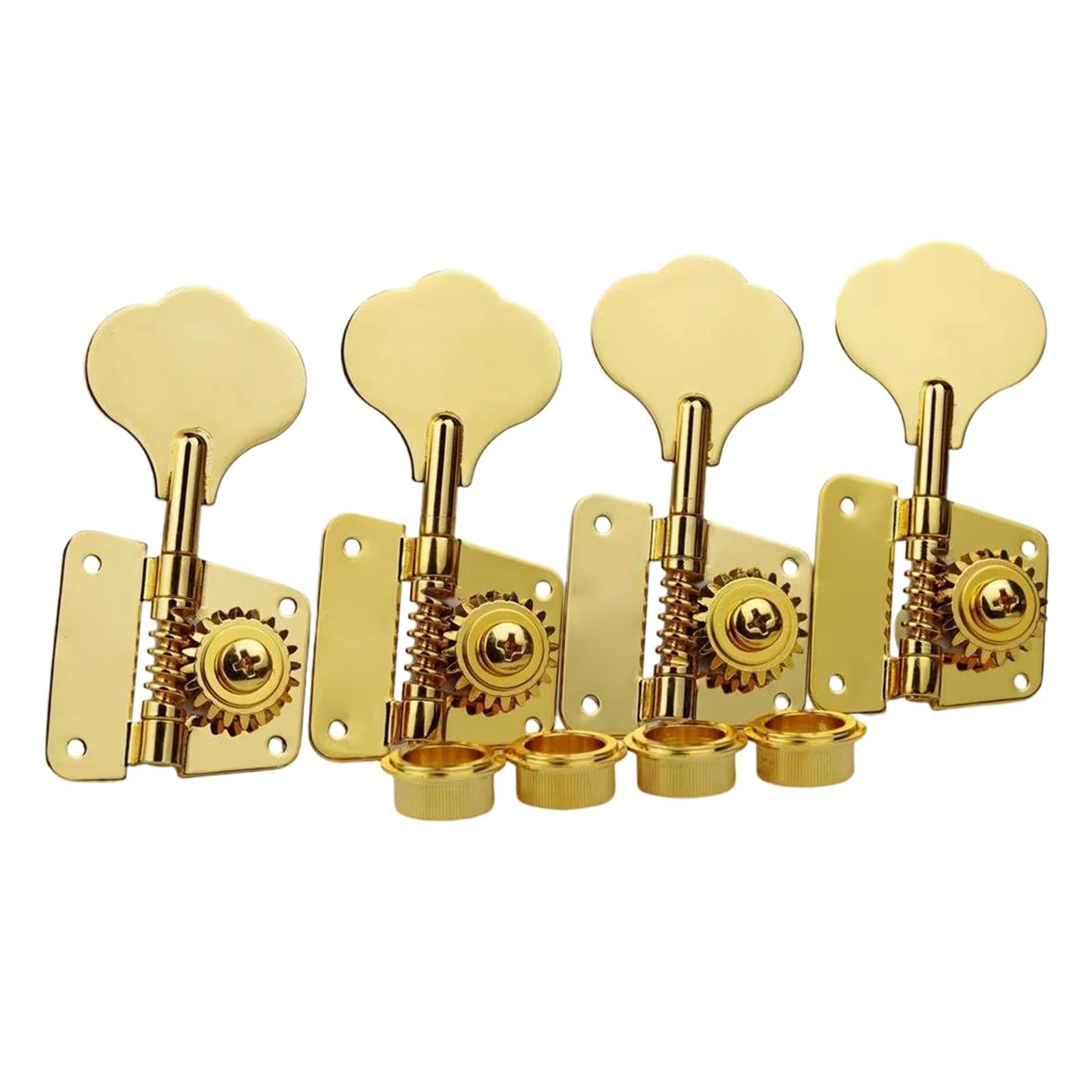 Estándar Guitarra Clavijas De Afinación Clavijeros De Bajo Eléctrico Marco Abierto Sintonizadores Clavija Afinación Relación Engranaje 1:20 Dorado(4R)
