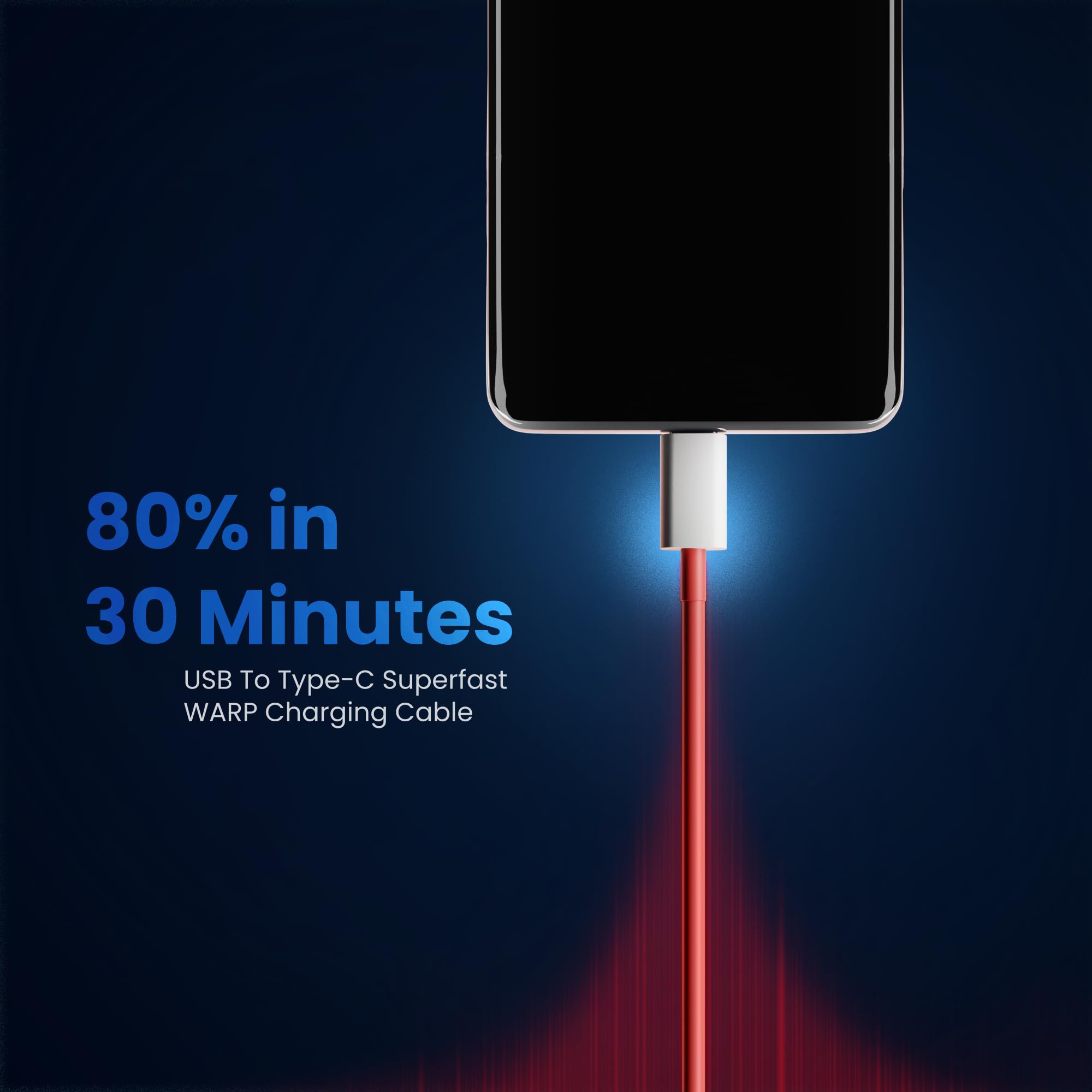 80w Oneplus Compatible Fast Charging USB A to Type C Cable — Amazon image 2