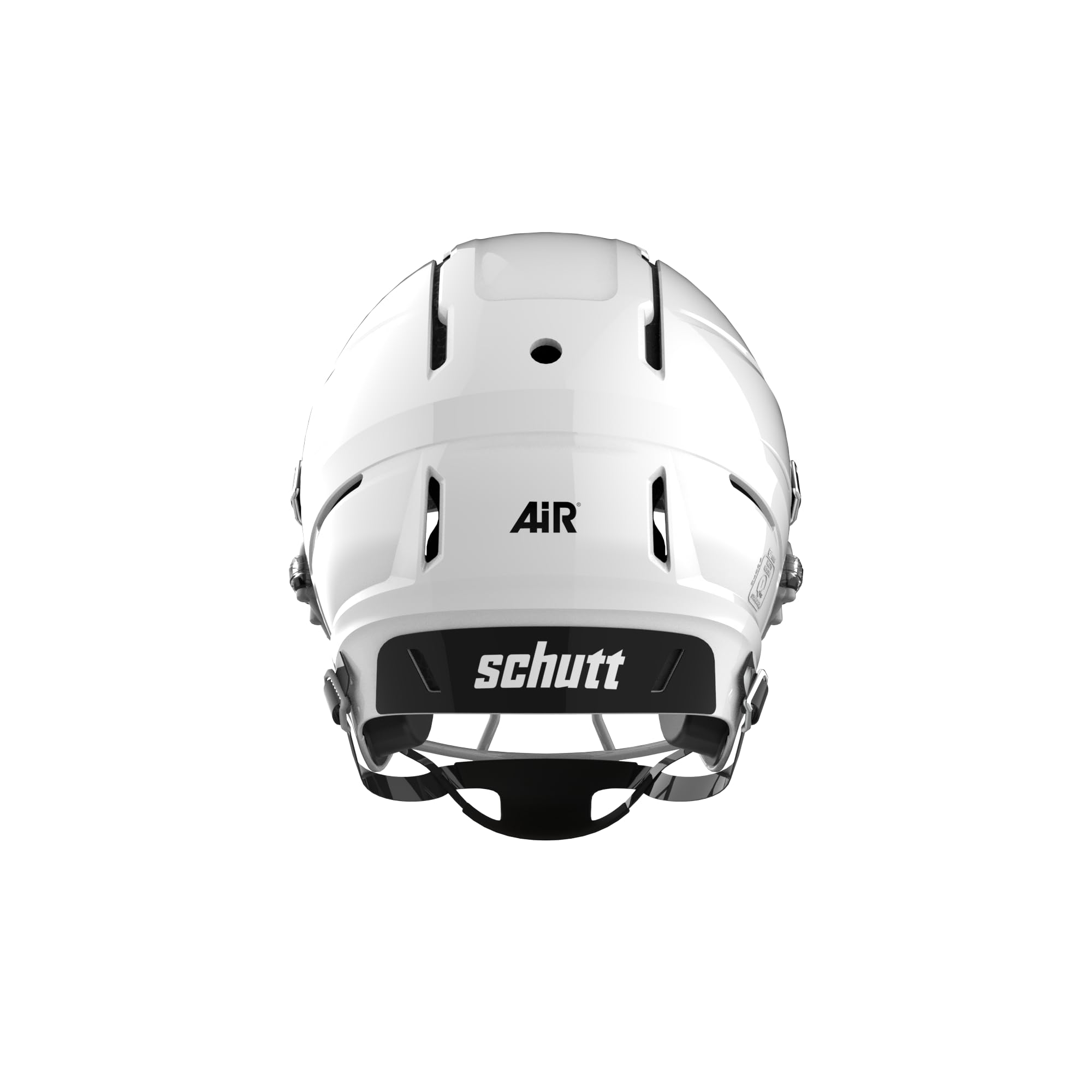 Schutt Virginia Tech F7 - Casco da calcio per giovani, modello Virginia Tech, leggero, per calcio giovanile, taglia M, bianco lucido modellato, maschera facciale