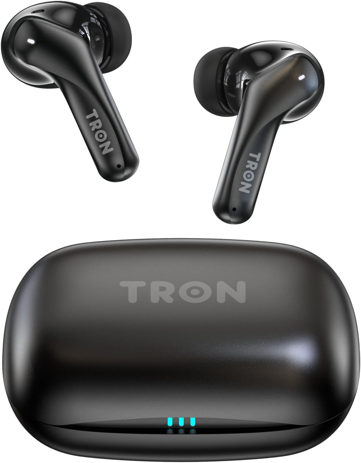 TRON Wireless Earbuds with -52dB Hybrid Active Noise Cancelling, 6-Mic ENC Clear Calls, 26H Playtime, Low Latency,Spatial Sound, 26H Playtime, HiFi Stereo, in-Ear Headphones (Champagne Gold)