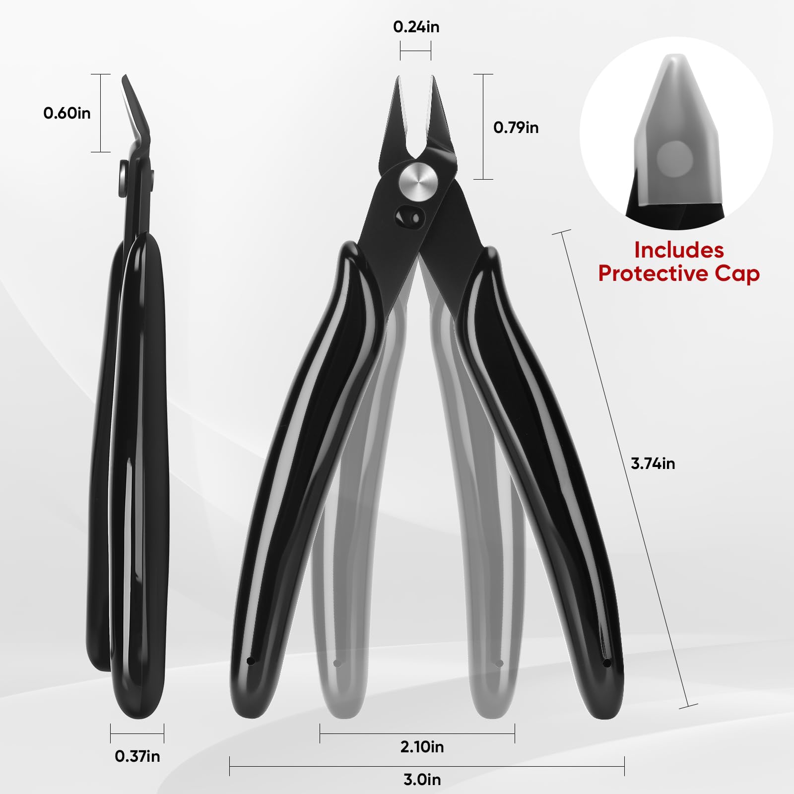 Flush Cutters - 2 Pack Micro Wire Cutters -2 Flush Cutters - 2 Pack Micro Wire Cutters -2
