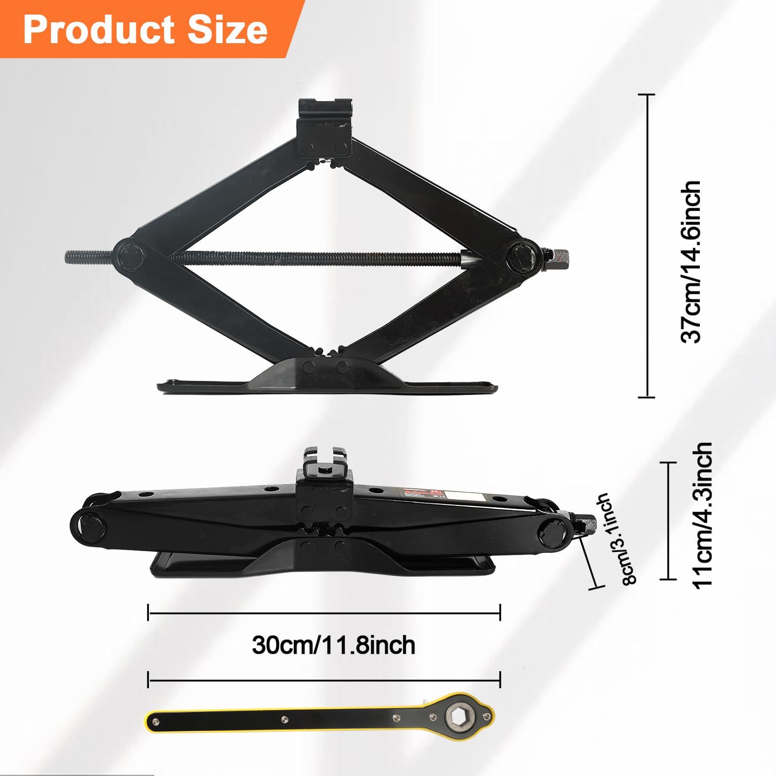 Amazon.com: Scissor Car Lift Jack 2.5 Ton (5500Lbs) for Sedans