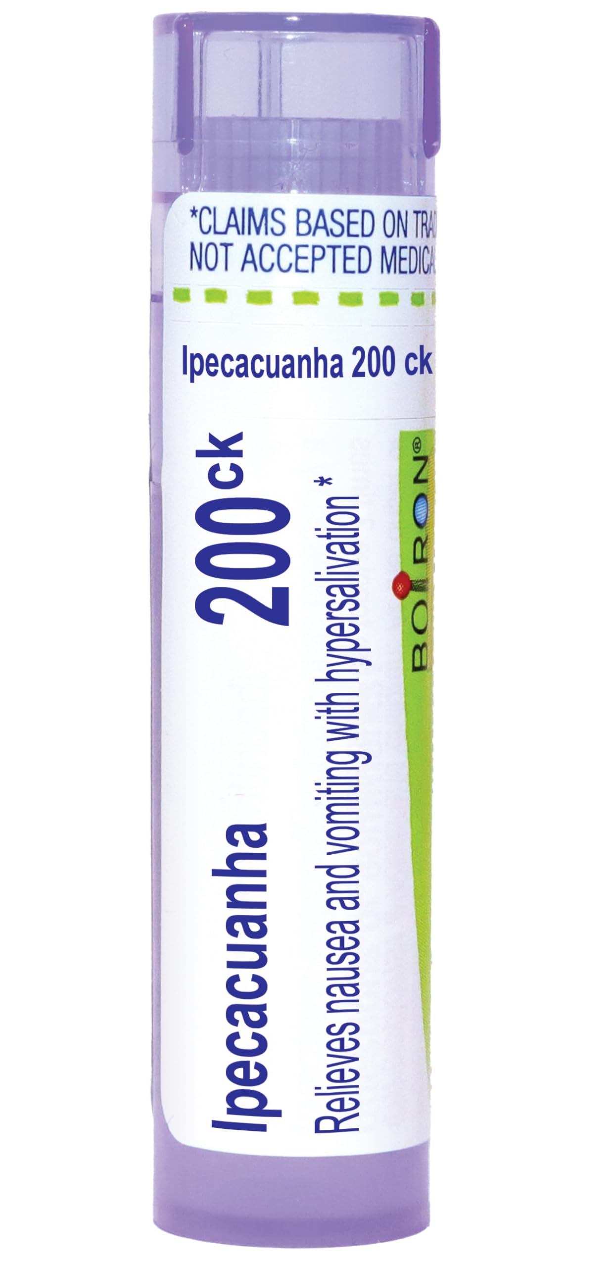 Boiron Ipecacuanha 200Ck Homeopathic Medicine for Nausea - 80 Pellets