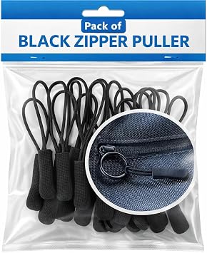 10 PCS Zip Tags Cord Pulls   Replacement Zipper Pulls Extensions for Backpacks, Jackets, Luggage, Travel Cases   Durable Non-Slip Zipper Tags for Bags, Coats, Outdoor Gear & Clothing Accessories