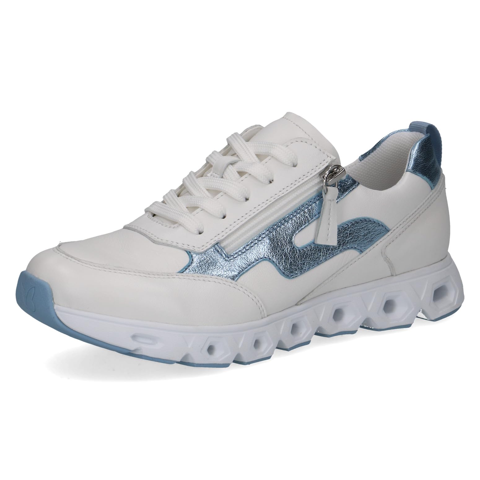 CAPRICE Women's 9-23730-46 Trainers, White Comb, 42 EU