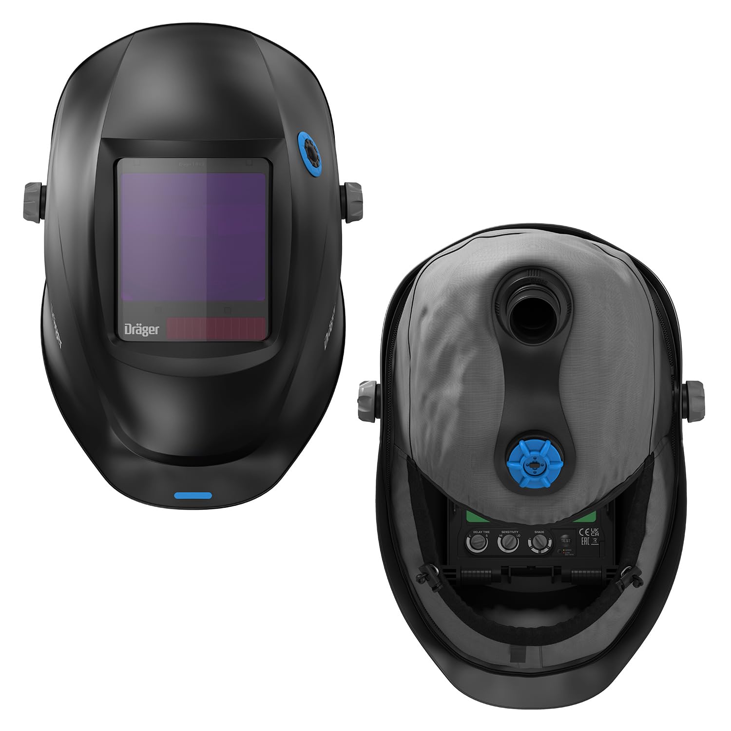 Dräger X-plore 8500 con Casco de Soldador estándar, Kit Completo ARFVA/PAPR con Filtro P R SL para una protección respiratoria contra el Polvo y una Seguridad óptima