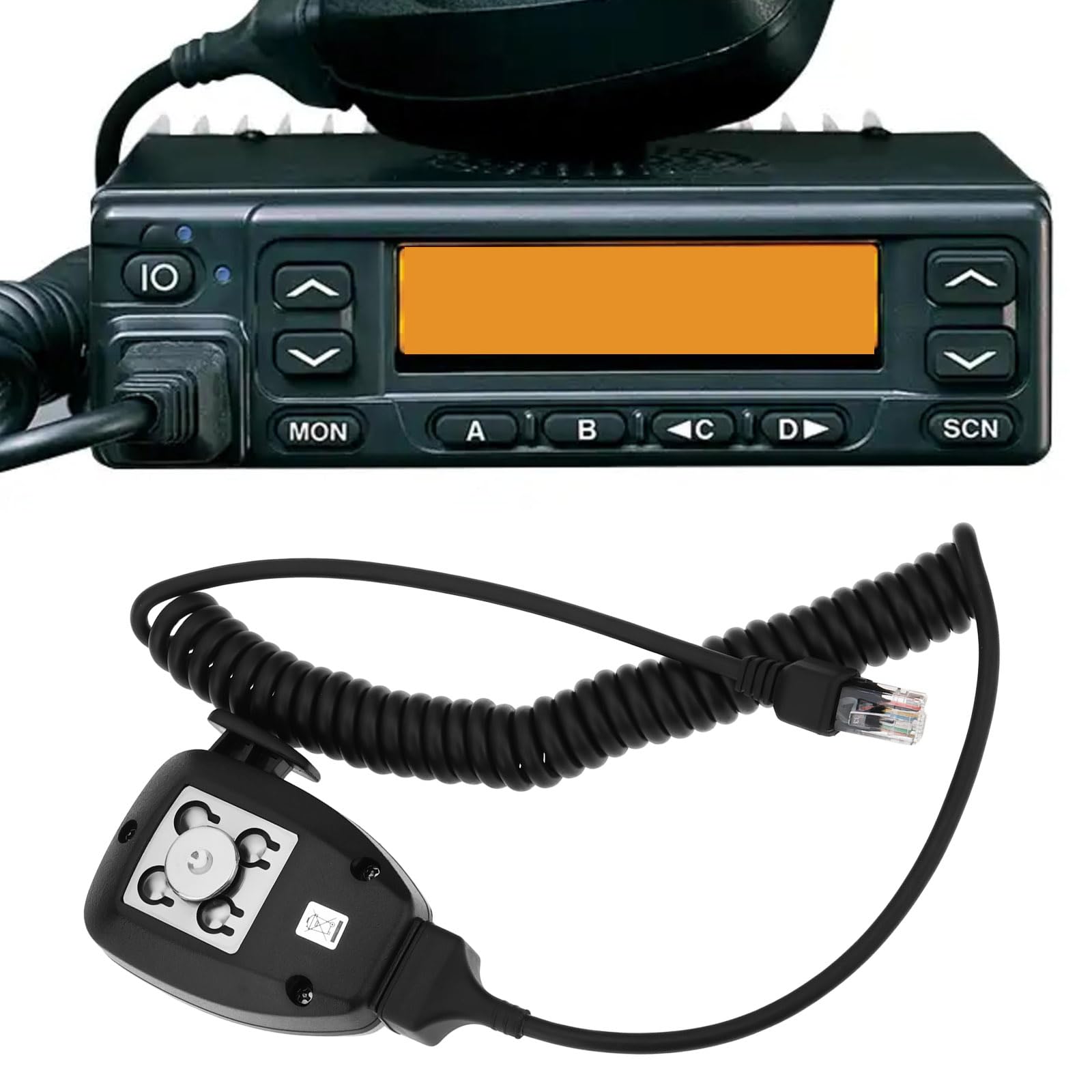 Microfono di Ricambio Compatibile con Kenwood TS-480 TM-V7 TM-D700 TM-D710 TM-G707 TM-V71
