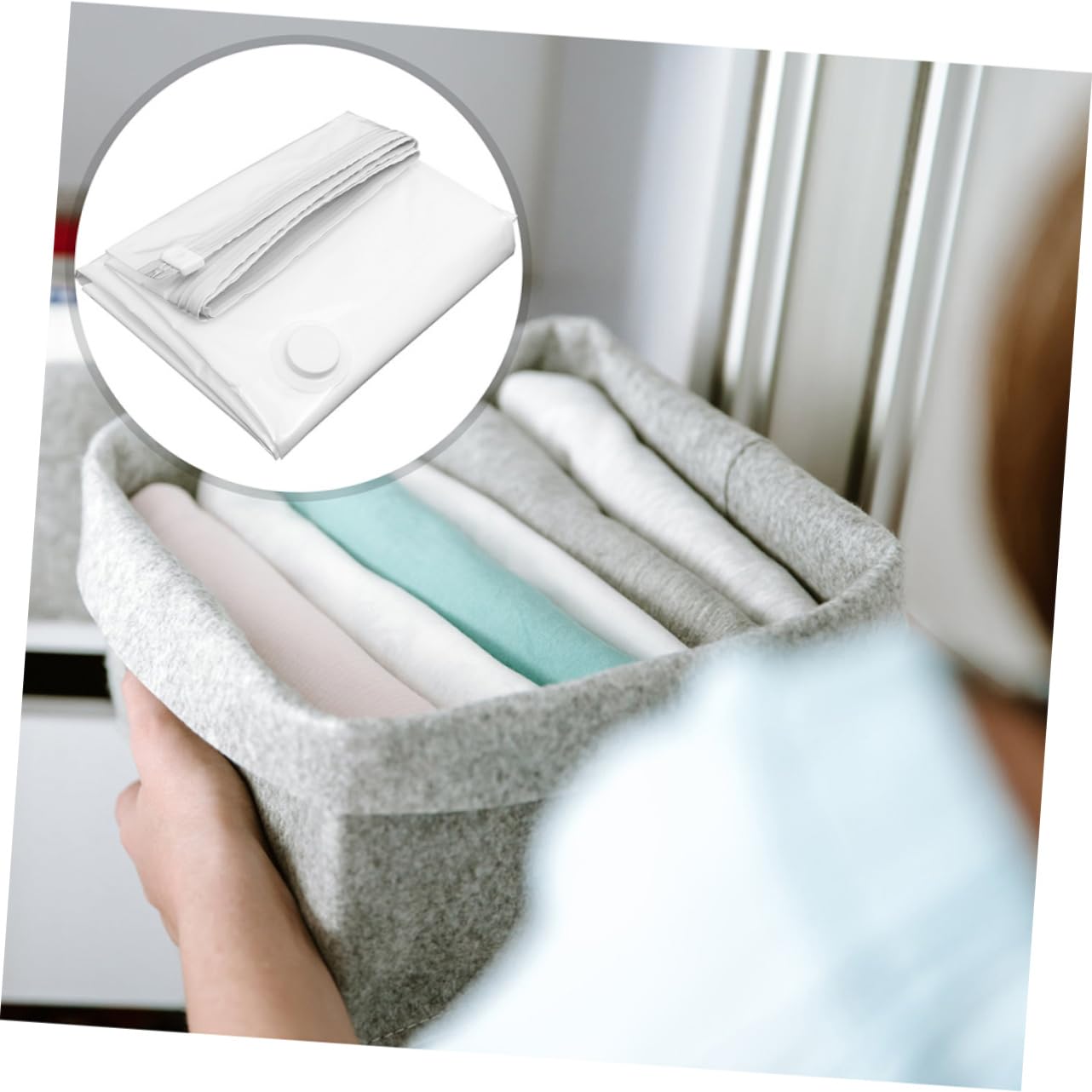 Bolsas de Almacenamiento al Vacío para Colchón 2 Piezas Pa Pe
