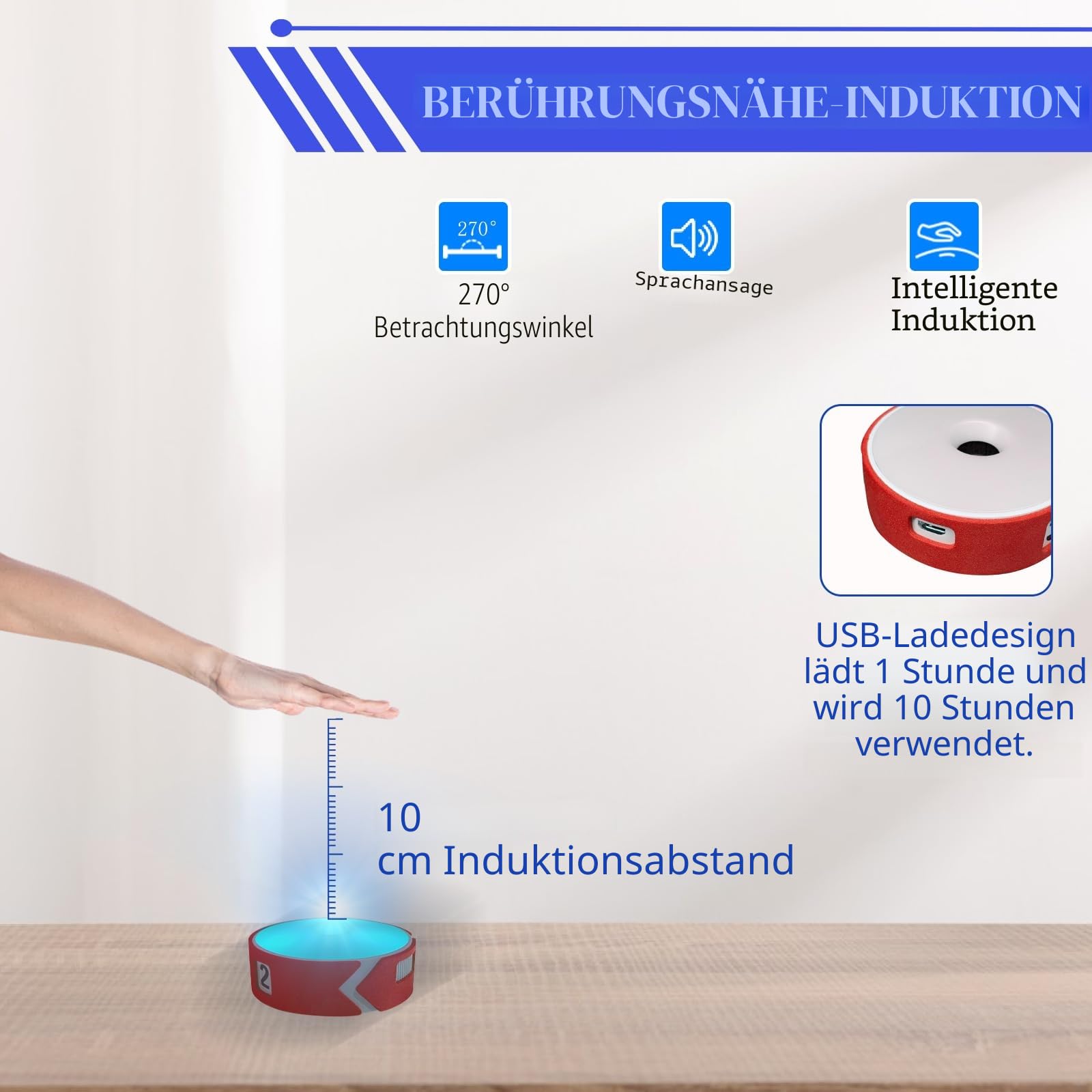 Reaktionstraining Lichter, 4 Modi Sport Agility Lights Training Kit mit USB Aufladen Sport Reaktion Training Lichter Geschwindigkeit für Sportler Trainer Fitness Trainer