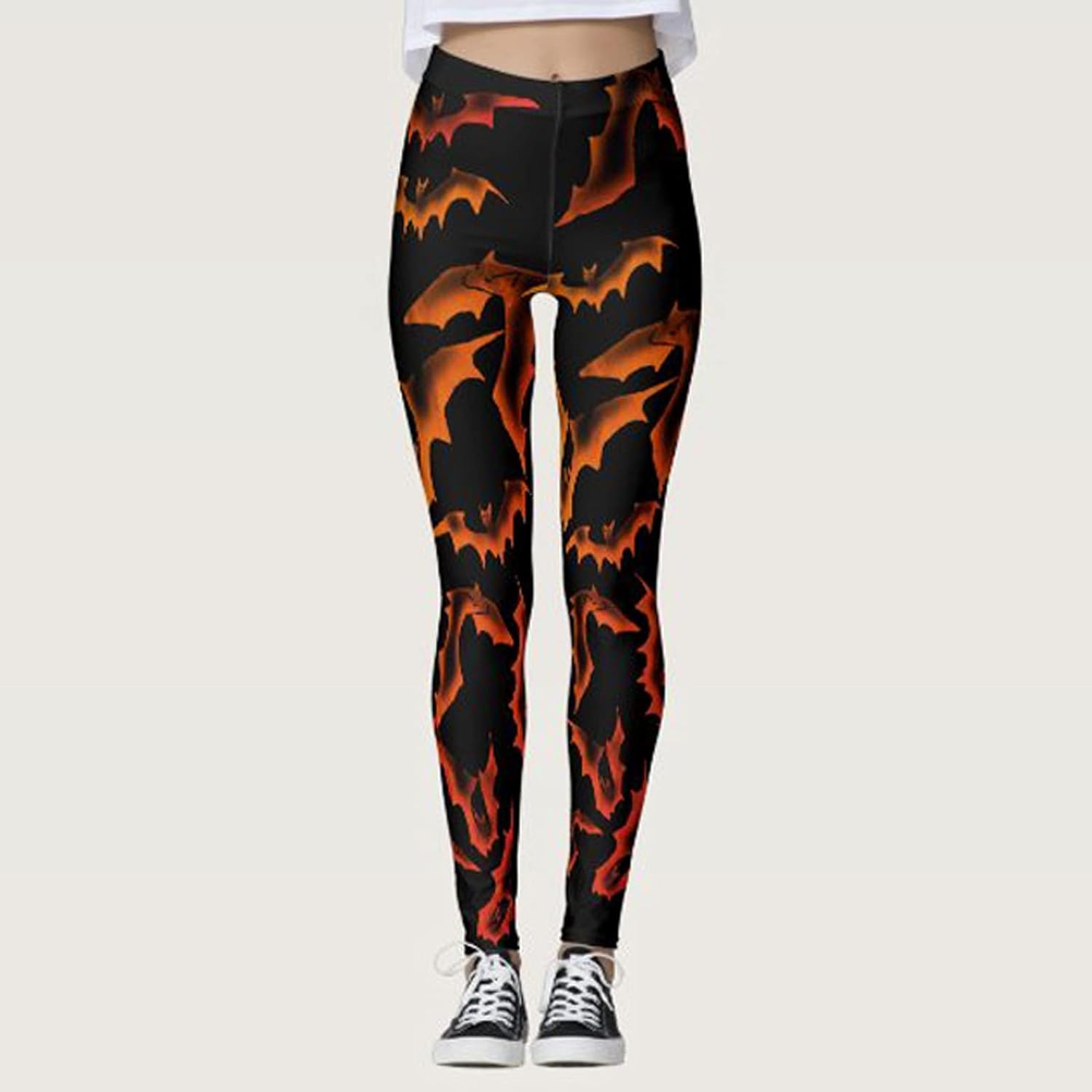 Women's Leggings Halloween Pumpkin Skulls Printed Ankle Elastic Tights Legging Halloween Yoga Pants at  Women’s Clothing store