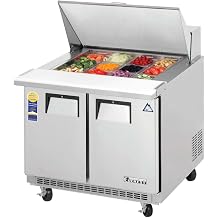 EPBSR2 Swing Top Prep Table 12 Pans, 115v, NSF - 10 cu. ft.
