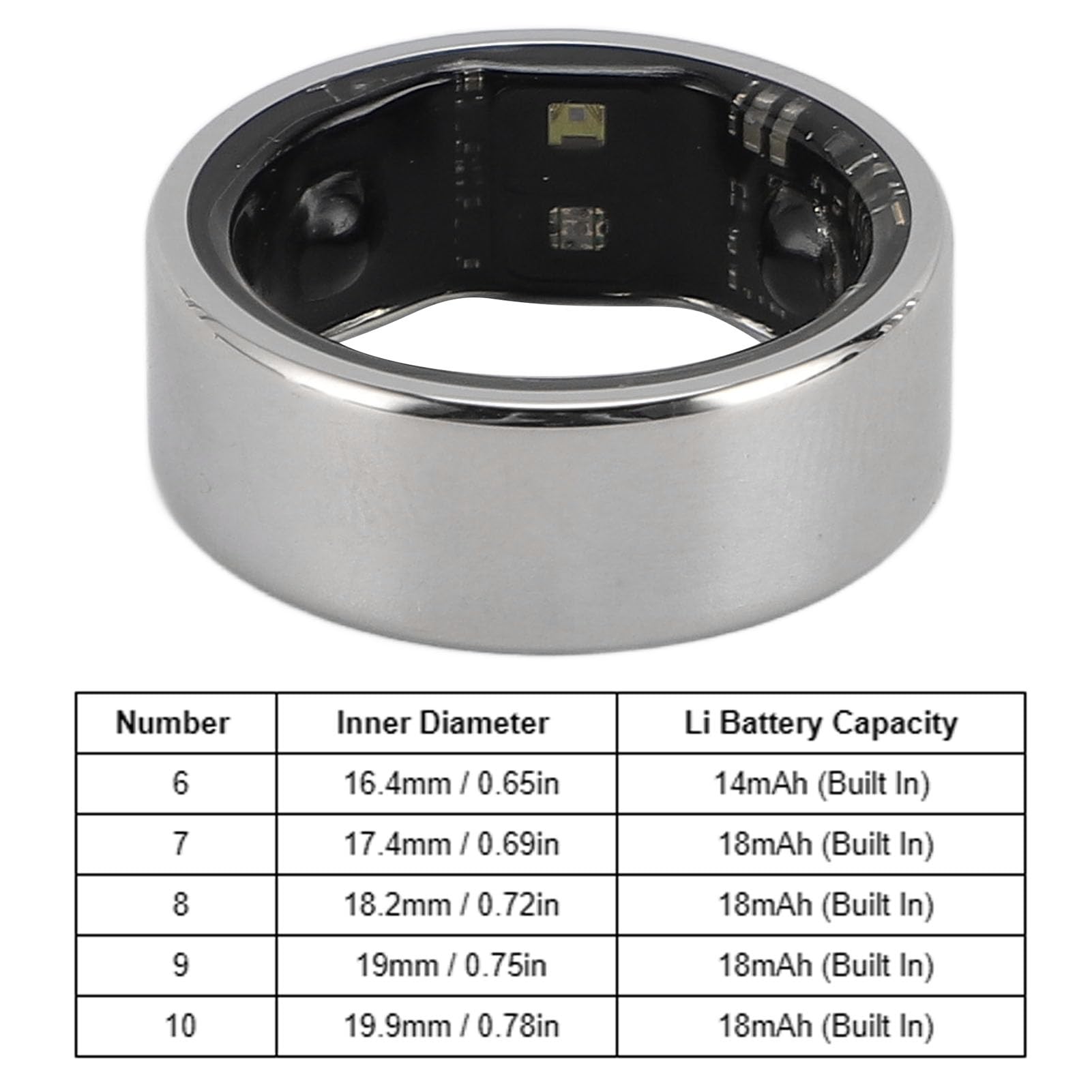 GOWENIC Smart Ring Health Tracker, Sleep Tracker Ring with Charging Base, Smart Tracker Health Ring for Women & Men, Fitness Ring for Activity Monitoring (6)