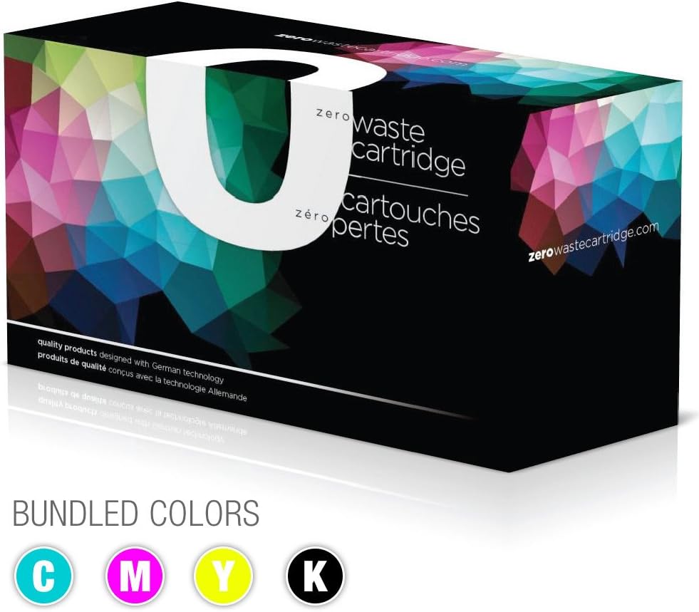 Color Laser Toner Bundle for HP Laserjet PRO CP 1025 Black-Cyan-Yellow-Magenta CE310A-11A-12A-13A Yield 1200 Pages