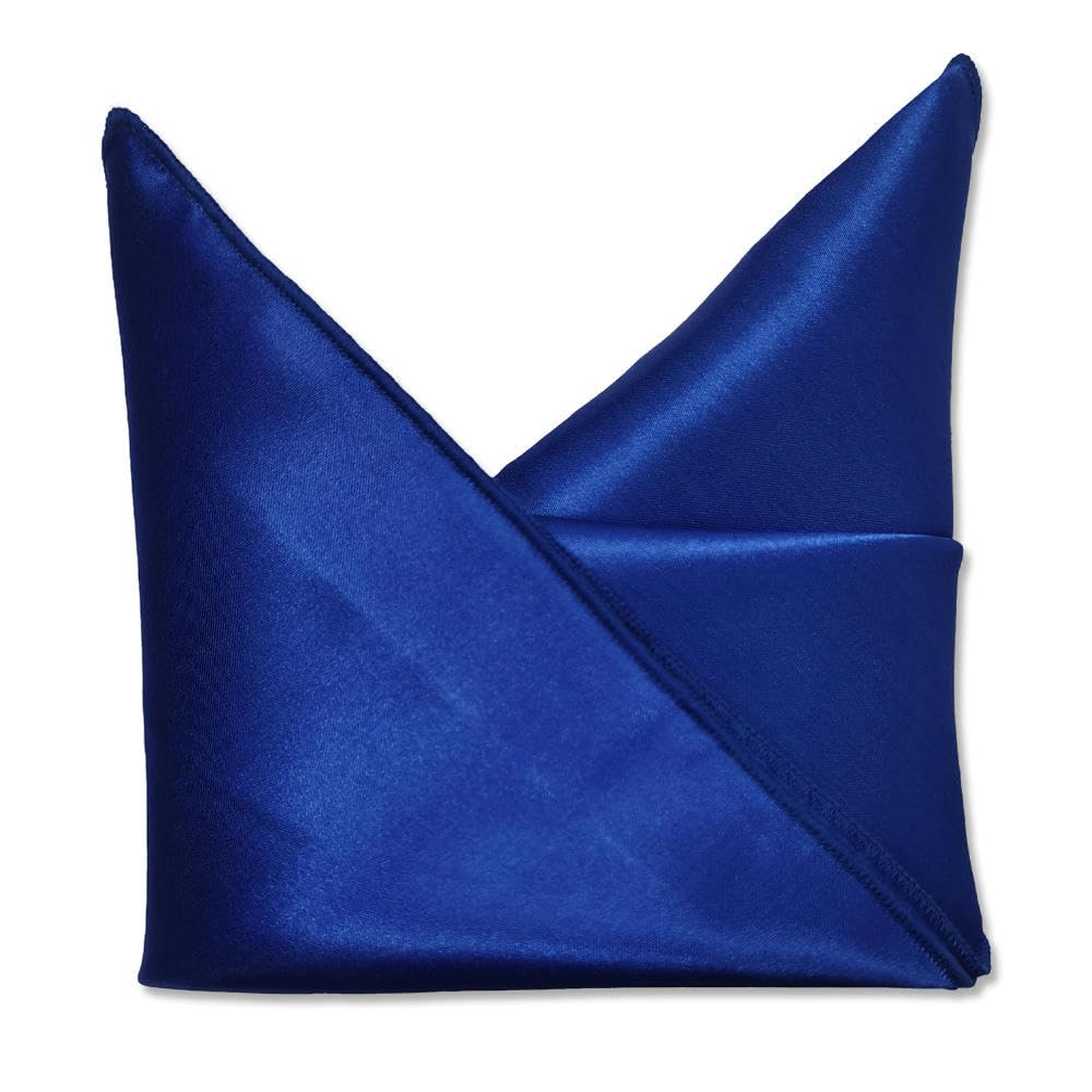 Lot De 30 Serviettes En Tissu Damassé Bleu Marine 43x43 Cm - Serviettes Table Satin Douces Pour Mariage Et Fêtes